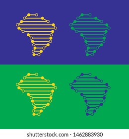 Brasil Brazil tech logo vector