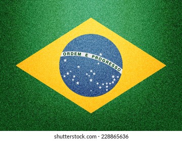 Brasil denim flag