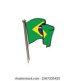 Brasil-Flag-Reality-Vektorgrafik 