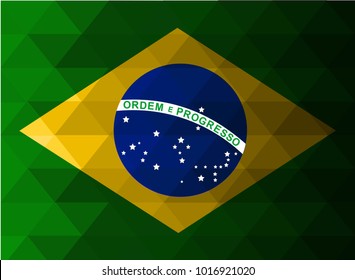 Brasil Flag vector illustration. Brasil Flag. National Flag of Brasil.