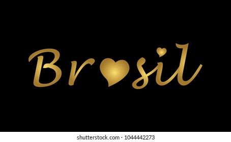 Brasil Logo Type Writing