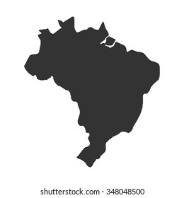 Brasil Map. Vector Map.