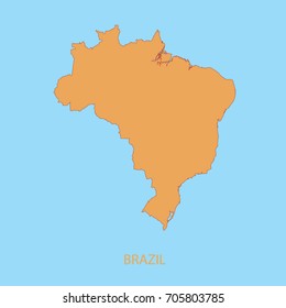 Brasil Simple Map
