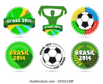 Brasil soccer design. EPS10.