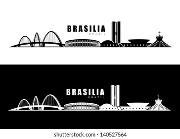 Skyline von Brasilia - Vektorgrafik