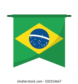 brasilian flag hanging symbol