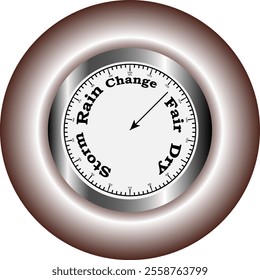 brass barometer for weather prediction 