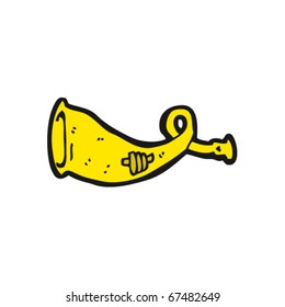 brass horn cartoon
