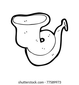 brass horn cartoon
