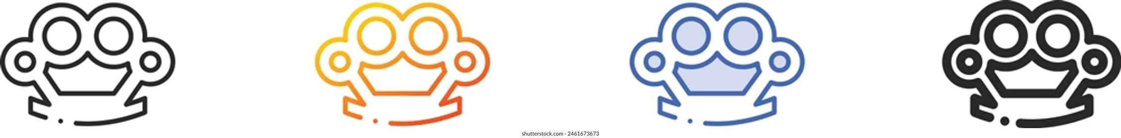 brass icon.Thin Linear, Gradient, Blue Stroke and bold Style Design Isolated On White Background