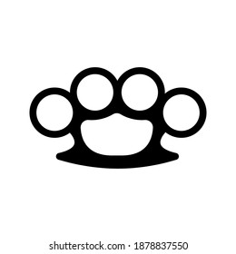 brass knuckle icon. simple icon. vector illustration