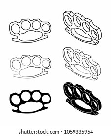 Brass knuckle silhouette 
