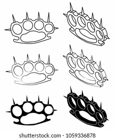 Brass knuckle silhouette