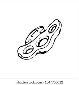 brass knuckle vector sketch