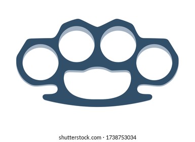 Manguitos de latón aislados en la ilustración vectorial blanca.