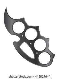 Brass knuckles. Weapon