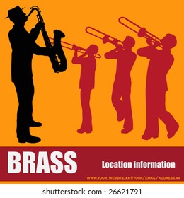 Brass Music Background