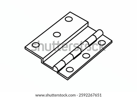 Brass Rope Fittings, Hardware, Brass Door window Hinges, Tower Bolts, Brackets Fittings illustrator vector