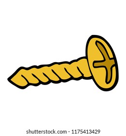 brass screw cartoon