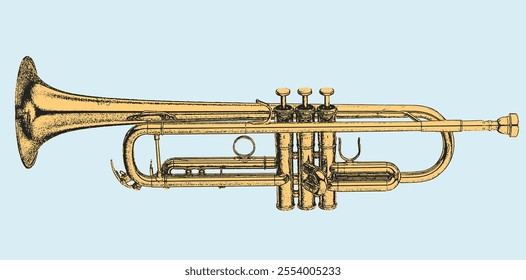 Brass Section Instruments. Saxophone Trombone Trumpet