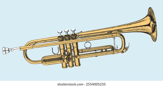 Brass Section Instruments. Saxophone Trombone Trumpet