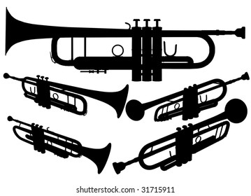 Brass Trumpet Vector 02