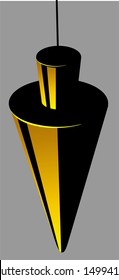  brass weight level used by masons	