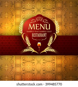 Brasserie menu cover design