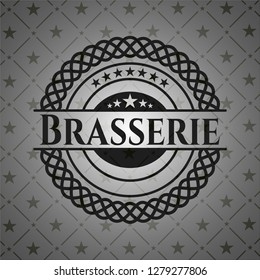 Brasserie realistic dark emblem