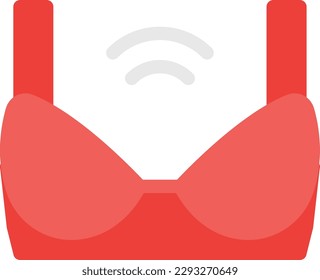 brassier wireless Vector illustration on a transparent background.Premium quality symbols. Line Color vector icon for concept and graphic design.