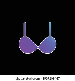 Brassiere blue gradient vector icon