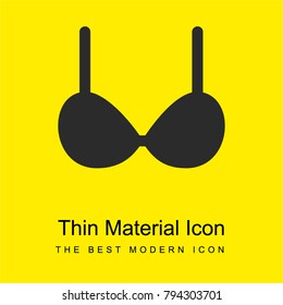 Brassiere bright yellow material minimal icon or logo design