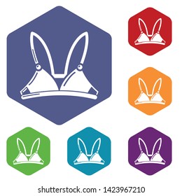 Brassiere concept icon. Simple illustration of brassiere concept vector icon for web