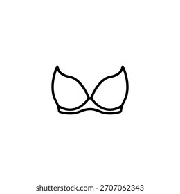 Brassiere Flat Icon Isolated On White Background vector illustration, eps10.