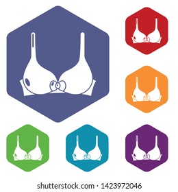 Brassiere icon. Simple illustration of brassiere vector icon for web
