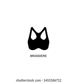 brassiere icon vector black design