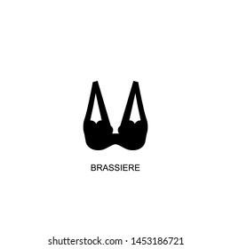 brassiere icon vector black design