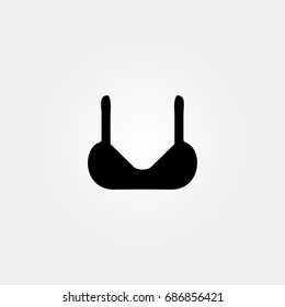 brassiere icon. vector sign symbol on white background