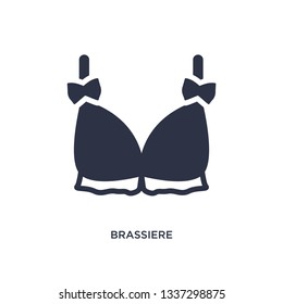 brassiere isolated icon. Simple element illustration from clothes concept. brassiere editable logo symbol design on white background. Can be use for web and mobile.