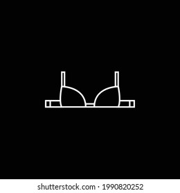 Brassiere Outline blue gradient vector icon