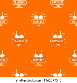 Brassiere pattern vector orange for any web design best