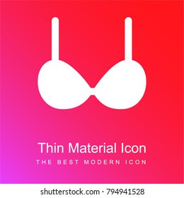 Brassiere red and pink gradient material white icon minimal design