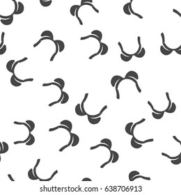 Brassiere seamless pattern. Vector illustration for backgrounds