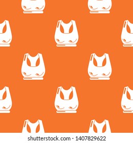 Brassiere sport pattern vector orange for any web design best