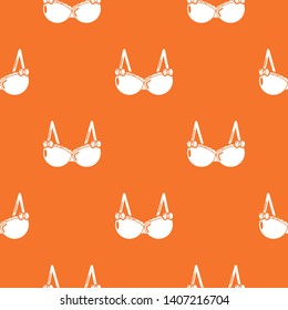 Brassiere wear pattern vector orange for any web design best