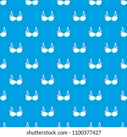 Brassiere wear pattern vector seamless blue repeat for any use