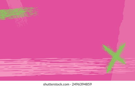 brat girl magenta pink grunge bright pop summer vector abstract background with single lime grunge kiss