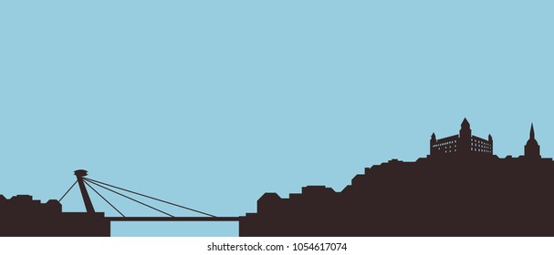 Bratislava City Skyline