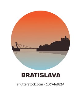 Bratislava city skyline