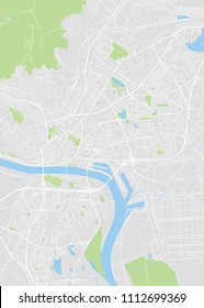 Bratislava Colored Vector Map